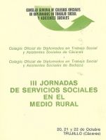 III JORNADAS TRUJILLO (EXTREMADURA), Octubre 1988